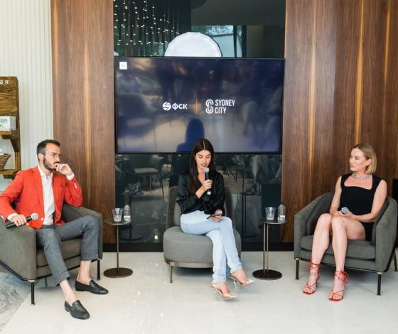 Наталья Давыдова, Юлия Шарапова и другие на public talk в жилом комплексе «Sydney City»