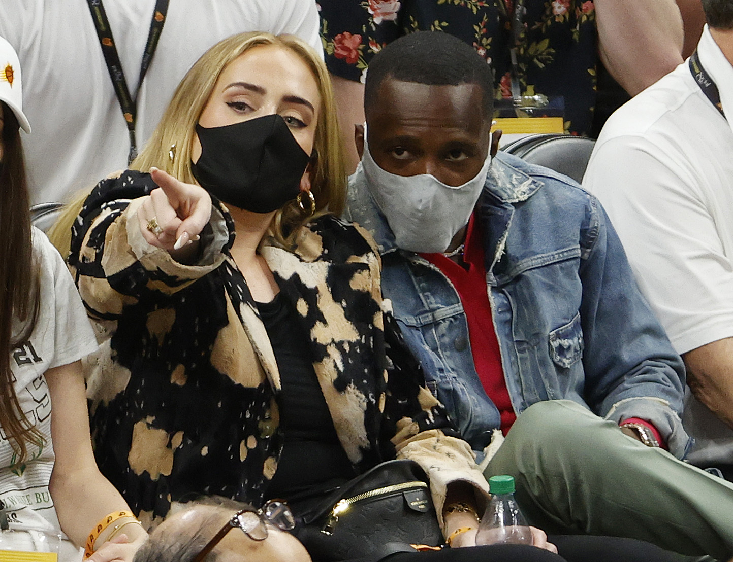 Rare image: Adele taken with Rich Paul during the walk