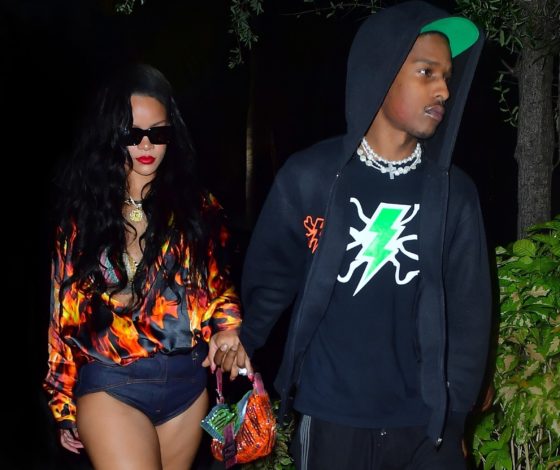 Огненный выход: Рианна на свидании с A$AP Rocky в ультракоротких шортах