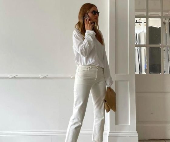 Как носить белый тотал-лук: учимся у Роузи Хантингтон-Уайтли