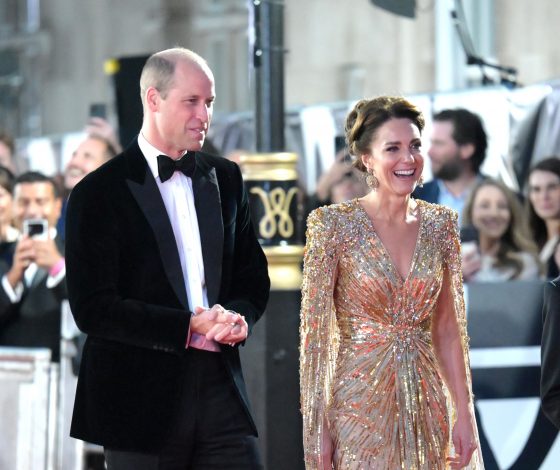 По-королевски: Кейт Миддлтон и принц Уильям посетили премьеру фильма о Джеймсе Бонде