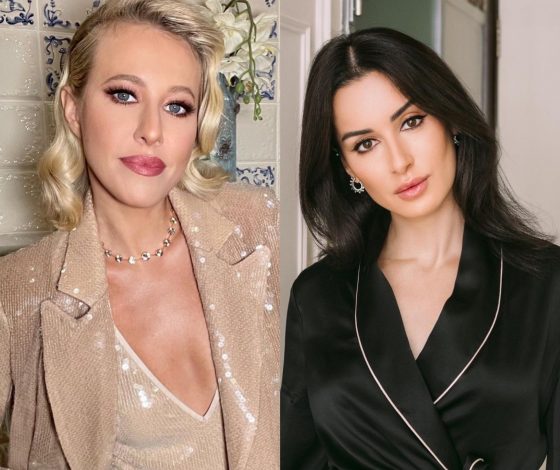 Зарыли топор войны: Ксения Собчак и Тина Канделаки повторили легендарный поцелуй