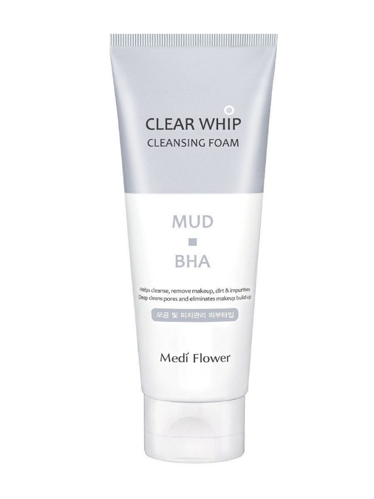 Clear Whip Cleansing Foam Mud BHA, Medi Flower