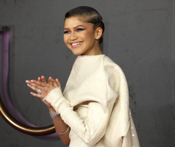 Редкий выход: Зендея продемонстрировала идеальное серое пальто на весну