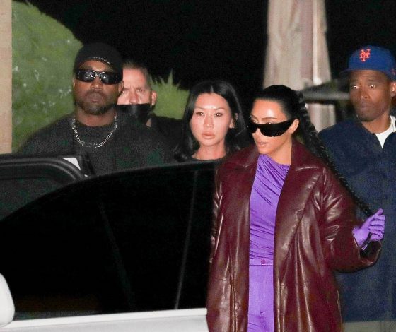 Снова вместе: Канье Уэст сопровождает Ким Кардашьян на съемках нового шоу