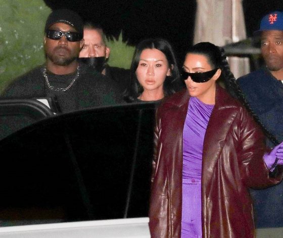 Одеться на встречу с бывшим, как Кардашьян: Ким в идеальном кожаном тренче на ужине с Канье Уэстом
