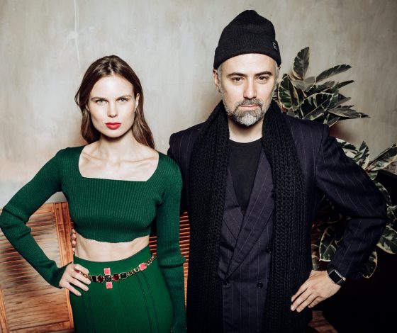 Александра Ревенко, Антон Севидов, Мария Кравцова на презентации музыкального проекта Noize MC