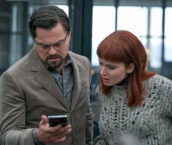 Леонардо ДиКаприо, Тимоти Шаламе и Дженнифер Лоуренс в новом трейлере «Не смотрите наверх»