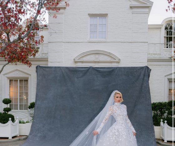 В роскошном платье: первые фотографии со свадебной церемонии Пэрис Хилтон