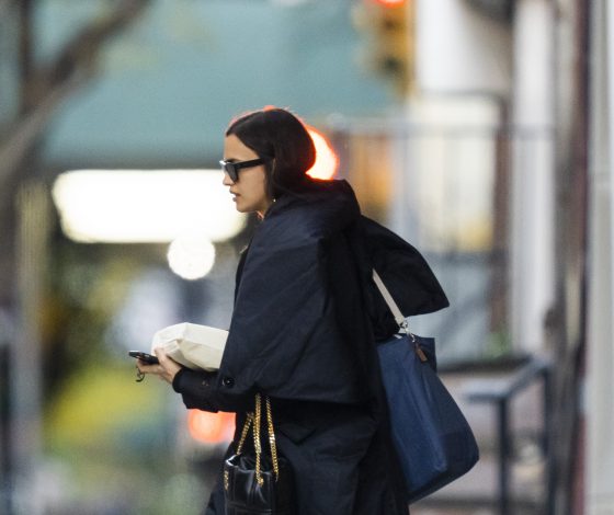 Снова вместе? Ирина Шейк отправляется в гости к Брэдли Куперу в маленьком чёрном платье