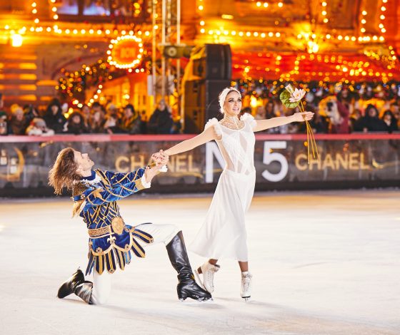 Дмитрий Песков, Ксения Собчак, Юлия Пересильд и другие звездные гости открытия ГУМ-катка