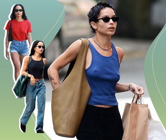 Шерстяное пальто, бейсболка и проводные наушники: из чего состоит стиль Зои Кравиц