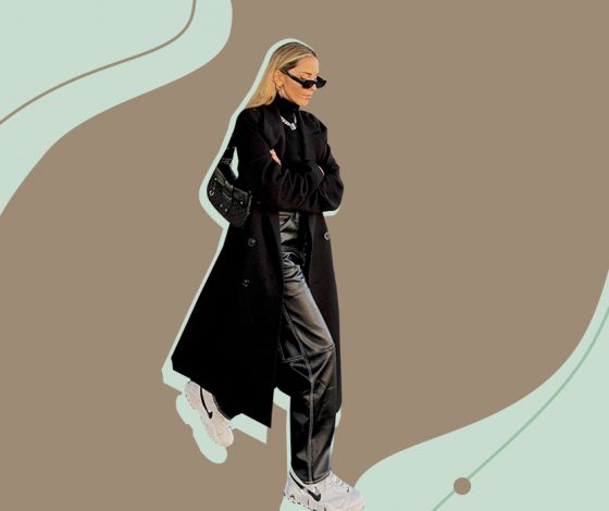 Одни кожаные брюки – три образа: составляем стильные аутфиты на зиму