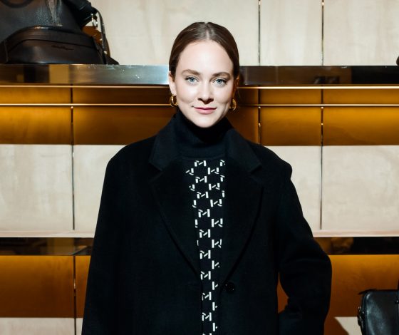 Милош Бикович, Аглая Тарасова, Дина Немцова на презентации коллекции Salvatore Ferragamo Creations