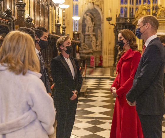 Кейт Миддлтон и принц Уильям пригласили звезду «Гарри Поттера» Тома Фелтона на рождественскую службу