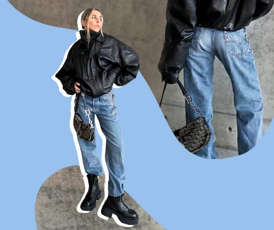Совет стилиста: как носить голубые джинсы зимой