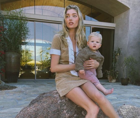 Идеальный парный образ на семейную прогулку от Эльзы Хоск и ее годовалой дочери