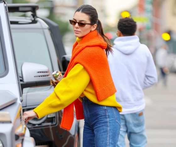 Вдохновляемся новым выходом Кендалл Дженнер: где купить идеальный яркий свитер