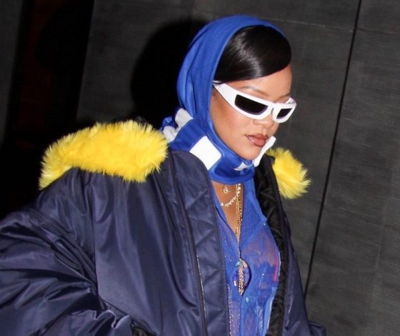 Как сочетать спортивный костюм с жемчужным колье? Показывает Рианна