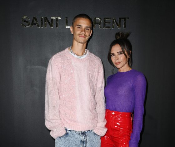Самые яркие гости на показе Saint Laurent: Виктория Бекхэм с сыном Ромео