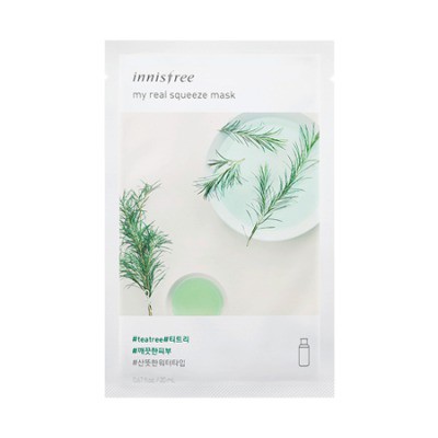 Тканевая маска my real squeeze mask [Tea Tree], Innisfree, 95 р.(rivegauche.ru)
