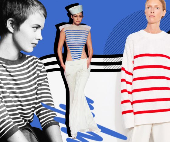 Тельняшка – культовый предмет гардероба, который носили Одри Хепберн и Курт Кобейн: собрали 14 стильных вариантов на весну