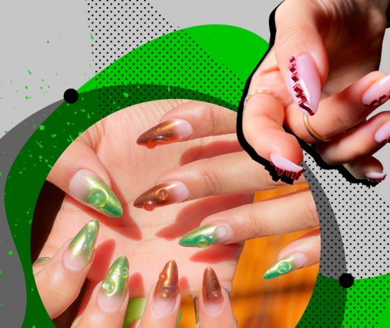 Новые тренды в маникюре на весну 2022: микро-френч, bimbo-girl и металлик