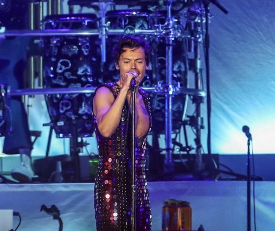 Комбинезон с пайетками и пушистая шуба: Гарри Стайлс – главная звезда на фестивале Coachella