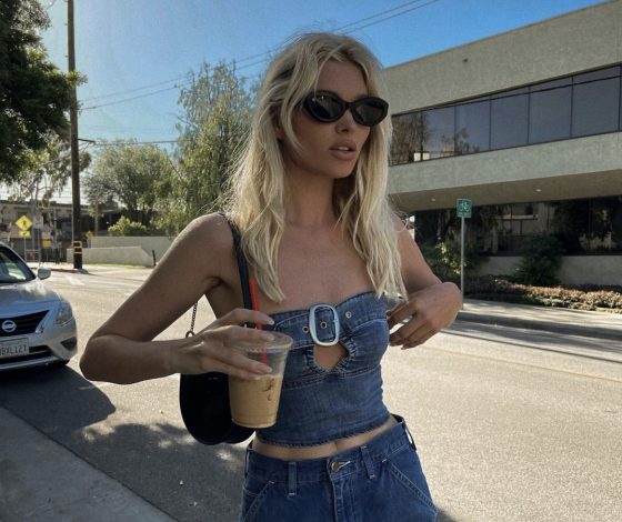 Носим самый актуальный джинсовый образ в этом сезоне, как Эльза Хоск