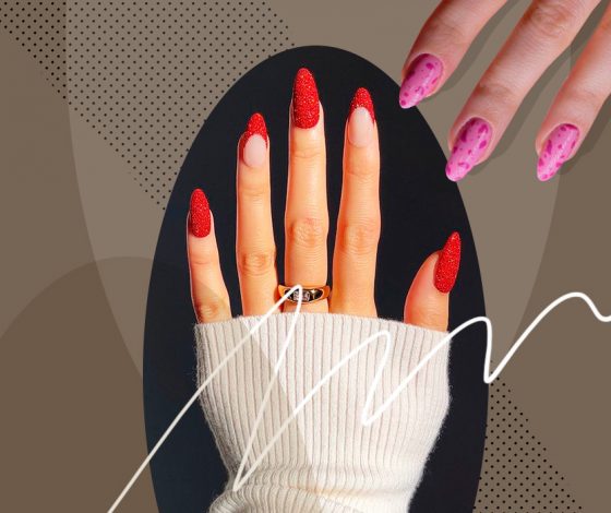 Животный принт и разноцветный френч: 30 идей весеннего маникюра на миндальную форму ногтей