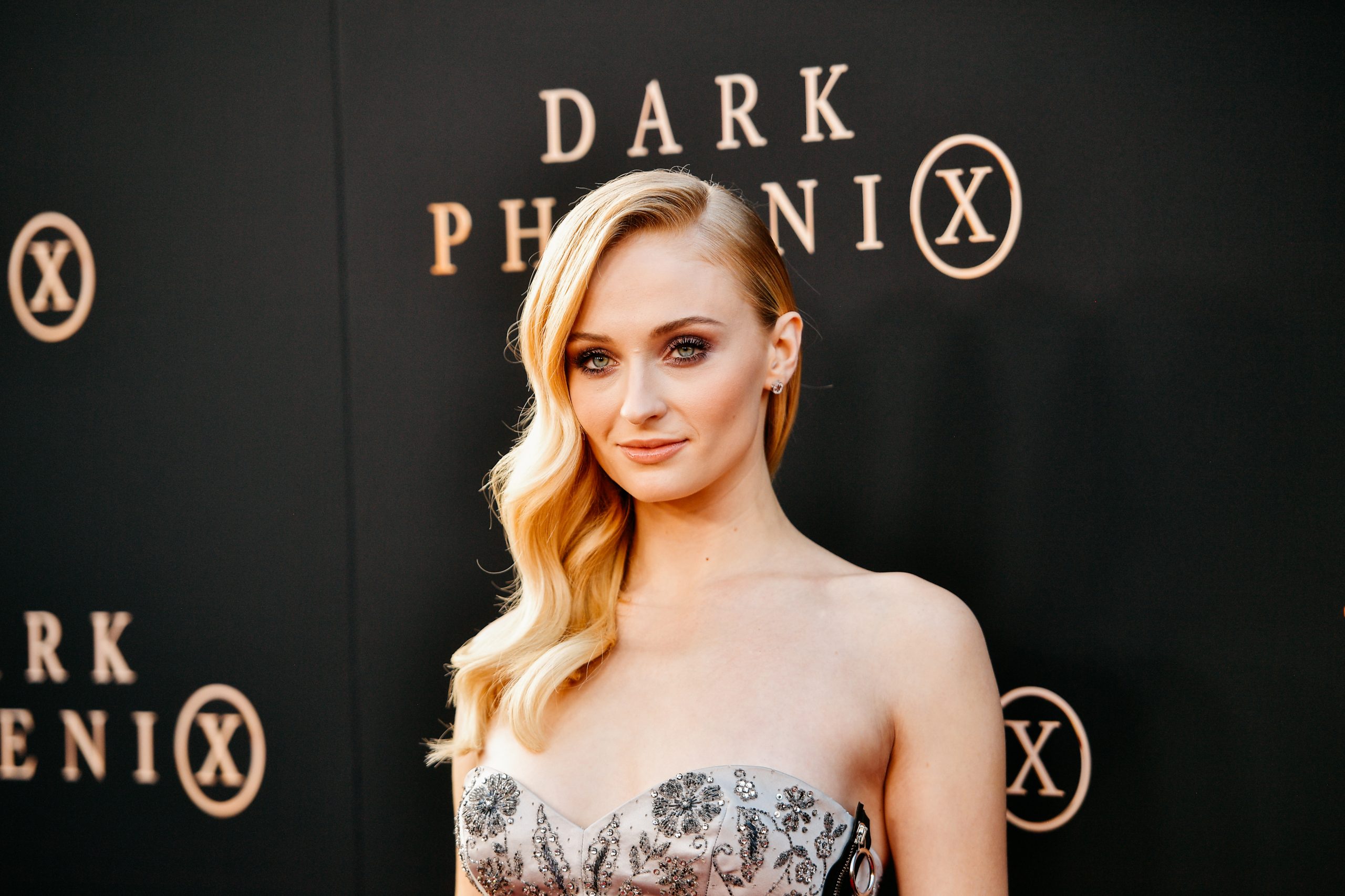 Rare view: Sophie Turner photographed on a date with her lover