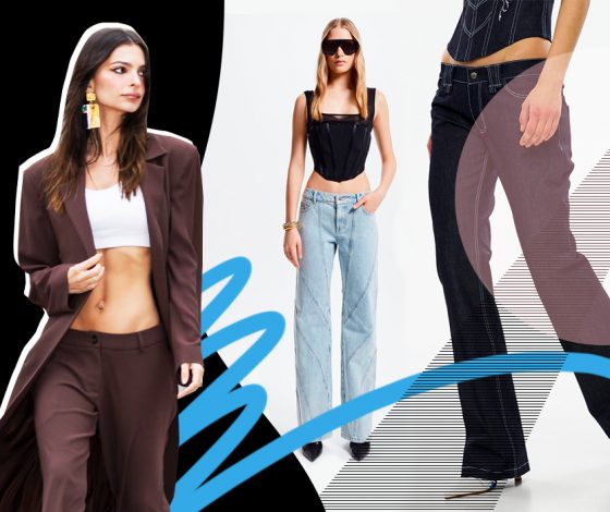 Снижаемся: джинсы и брюки с посадкой на бедрах вернулись в нашу жизнь. Где искать стильные варианты и как их носить?