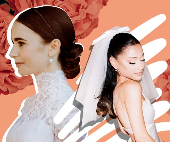 10 идей для свадебной укладки: берем пример с Кортни Кардашьян, Хейли Бибер и Лили Коллинз