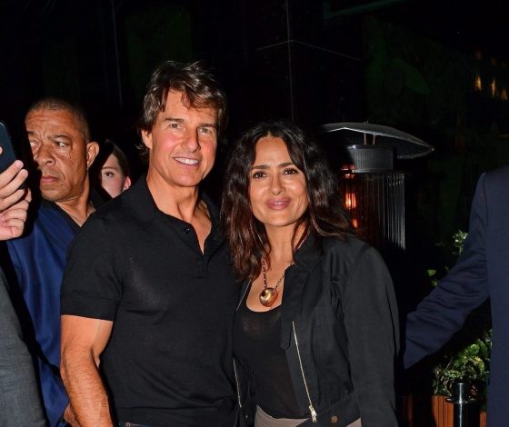 Том Круз и Сальма Хайек замечены в ресторане в Лондоне