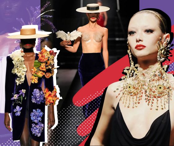 Меньше золота, больше цветов: как прошел кутюрный показ Schiaparelli