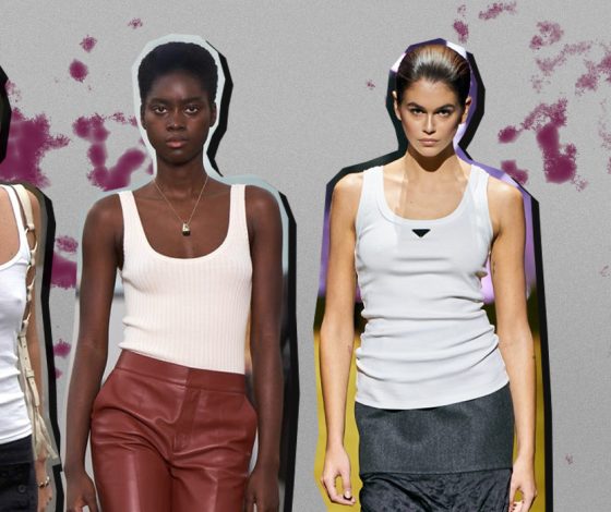 От нижнего белья до хедлайнера показов: как белая майка-алкоголичка стала модным феноменом 2022 года