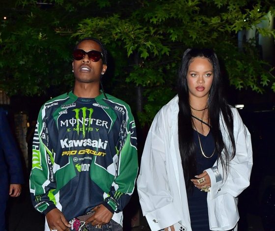 Первый выход Рианны и A$AP Rocky с ребенком