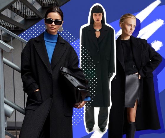 По вторникам мы носим черное: 10 трендовых пальто на осень