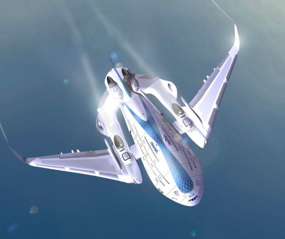 Назад в будущее:  разработан самолет, напоминающий трехэтажный летающий отель