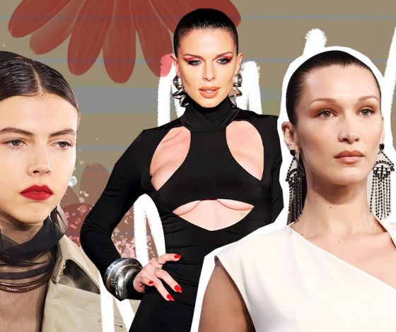 Тренды макияжа осени-2022 с модных показов: смоки в стиле глэм-рок и акцент на бровях