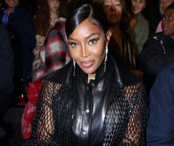 Ловись, рыбка: Наоми Кэмпбелл в сетчатом жакете