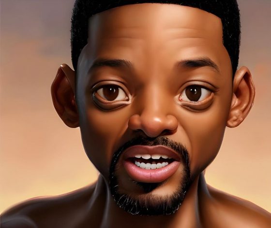 Мы нашли его: Уилл Смит  опубликовал неудачные фото, сделанные через нейросеть Lensa