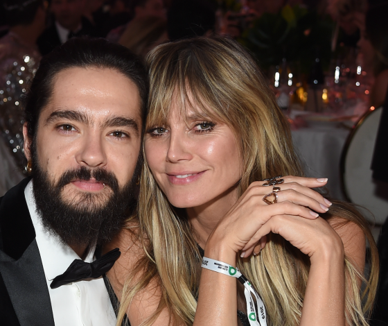 Хайди Клум с мужем повторили культовую сцену из мультфильма «Леди и Бродяга», но не со спагетти