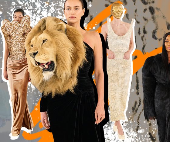 Волки, львы и снежные барсы: как прошел кутюрный показ Schiaparelli и почему бренд на грани скандала