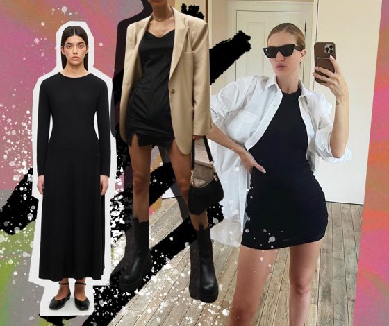 С чем носить облегающее черное платье этой весной? 6 простых идей для нескучного образа