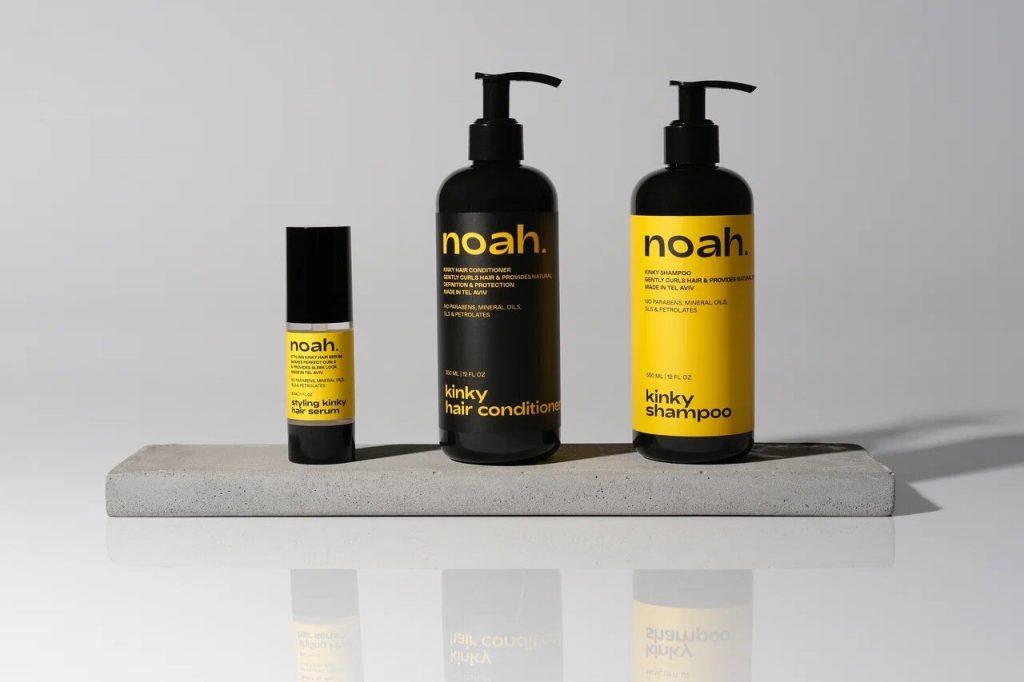 Kinky line, Noah (serum, conditioner, shampoo) for porous and frizzy hair