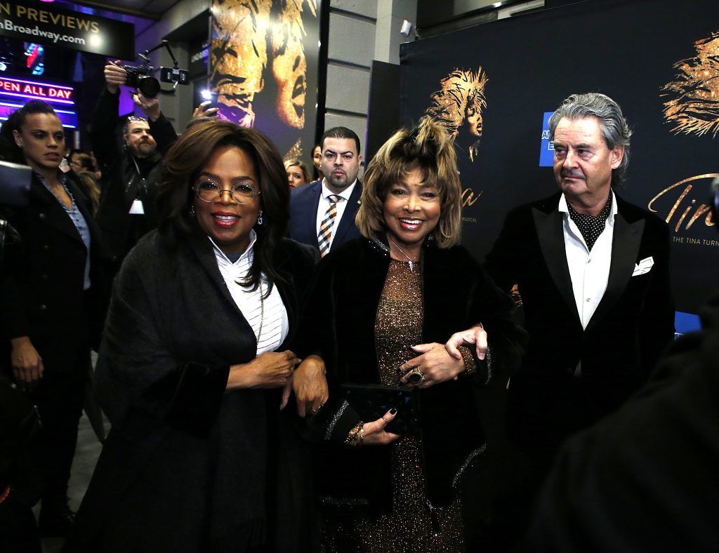 Oprah Winfrey, Tina Turner and Erwin Bach.  Photo: Getty Images