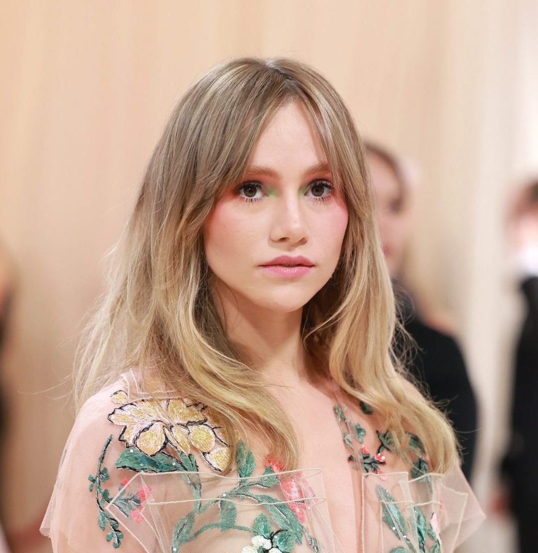 Stylish mother: Suki Waterhouse was seen walking with her newborn daughter