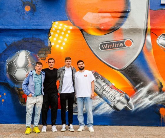 Синергия спорта и искусства: как художник Shozy и спортсмены создавали мурал