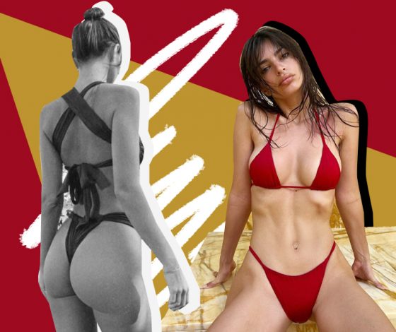 «Голые» платья, экстремальные мини-юбки и крошечные бикини: 20 самых сексуальных образов Эмили Ратаковски